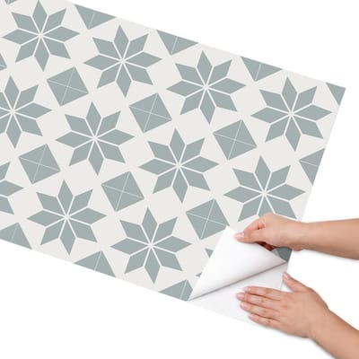 Coloray Meubel Wrap Folie - Grijs Meubelfolie - 65x130 cm - Meubel Wrap Folie Geometrische elegantie - Plakfolie Meubels - Minimalist Meubelfolie - Decoratiefolie Zelfklevend - Slaapkamer decoratie - Geometrie