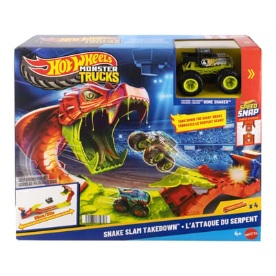Hot Wheels Monstertrucks - Sla de Slang Knock-Out Speelset