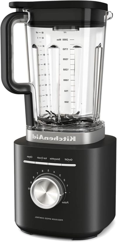 Blender - Krachtige Blender - Smoothieblender - Mat Zwart - 30cm x 26cm x 42cm