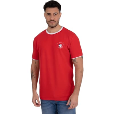 T-shirt met contrasterende boorden Camberabero