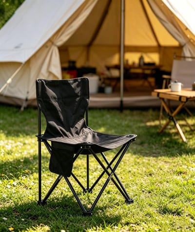 Zwarte strandstoel voor volwassenen van 39 cm lichtgewicht campingstoel klapstoel opvouwbare tuinstoel voor buiten geschikt voor kamperen strand concerten en andere gelegenheden