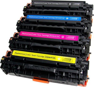 Multipack Laser Toner Cartridges Geschikt voor HP (205A) CF530A, CF531A, CF532A en CF533A | Geschikt voor HP Color Laserjet Pro M154, MFP M180, M180N, M181, M181FW