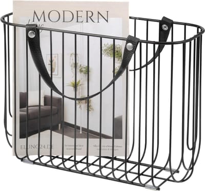 DailySupplies® Krantenbak - Lectuurmand - Krantenmand -Zwart