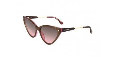 Dsquared2 D2 0134/S Brwn metlzed 58/16/145 WOMAN Zonnebrillen