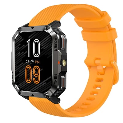Dailygoods - 22 mm Zachte Siliconen Horlogeband voor Smartwatch, Ademend en Comfortabel