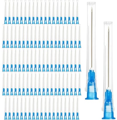 100 Stuks 23G RVS Distributietubes voor Vloeistoffen - Ideaal voor Hobby, Olie en Lijm, Individueel Verpakt, 0.6 x 25 mm