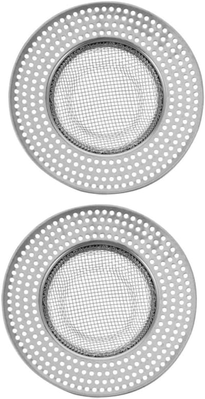 Afvoerzeef Douche - Haarvanger Keuken - Voorkomt Verstopping - Groefontwerp Snelle Afvoer - 9cm Diameter - Zilver