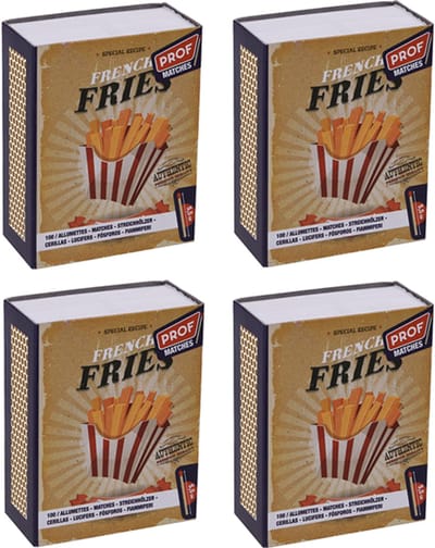 Prof Lucifers Klein - 4 doosjes van 100 stuks - French Fries