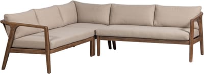 WOOOD Biam Loungeset Tuin - Acacia Hout - Naturel - 67x227x227