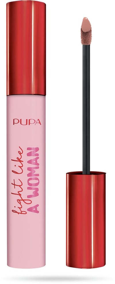 PUPA Milano Fight Like A Woman vloeibare lippenstift - 001 Nude Glans