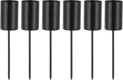 La'Moussawi ® Metalen Kaarsenhouderset van 6 Stuks voor Feestelijke Decoraties en Meer