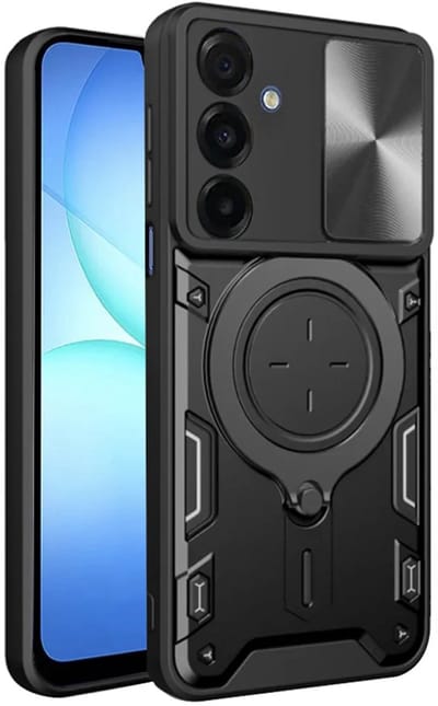 Hoes voor Samsung Galaxy A18 5G A186 / A18 4G A185 / F17 / M17 / A17 4G A175, Techsuit, CamGuard Pro, Zwart