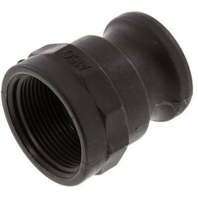 Camlock DN 40 (1 1/2'') Koppeling PolypropyleenRp 1 1/2'' met binnendraad Type A MIL-C-27487 [2 Stuks]