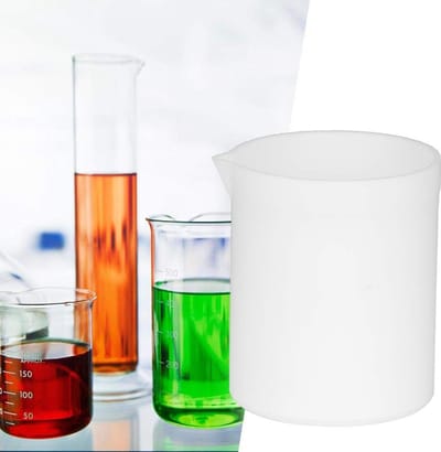 Dailygoods- PTFE Beker 250ml - Polytetrafluorethyleen - Alkali Bestendig - Hoge Temperatuur Resistenter - Laboratorium Gebruik - Niet Plakkerige Binnenwand - Laboratoriumbeker