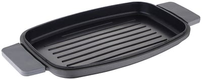 Bergner Infinity Chefs Grillplaat 42 X 22 Cm - Gegoten Aluminium - Soft-Touch Handvaten