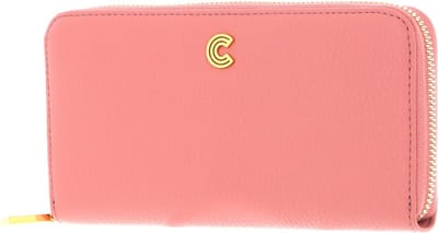 COCCINELLE Leren Portemonnee Myrine Zip Around Wallet Camelia Roze
