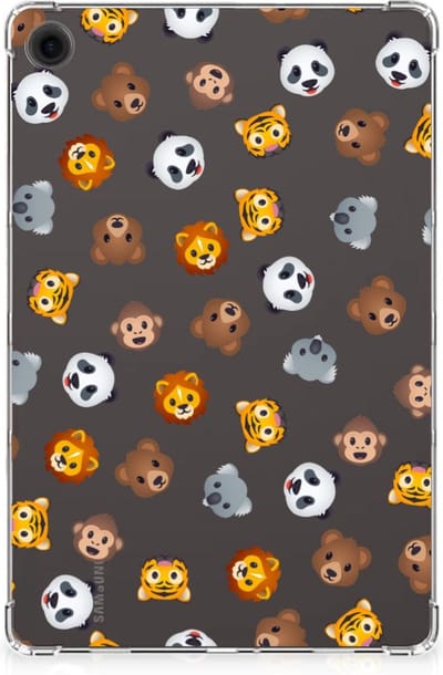 Hippe Hoes voor Samsung Galaxy Tab A9 Plus Dieren Emojis