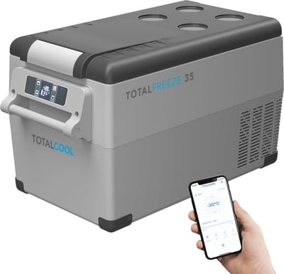 Draagbare koelbox 35L met vriesbox voor auto, camper en onderweg - Energiezuinig en fluisterstil