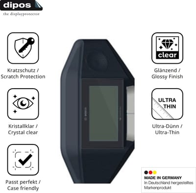 dipos – 2x Beschermfolie geschikt voor Bosch Dicentis Wireless Discussion | Krasbestendige & heldere Screenprotector Ultra-Thin