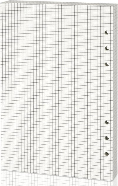 Punched Binder Paper A5 - 6-Holes Planner Inserts met Navulbare Notitiebladen - Losse Bladnotitie met Lijnraster, 80 Vellen voor Organisatie en Planning