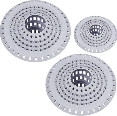 3x Universele Siliconen Afvoerzeef met Zuignap voor Douche en Keuken