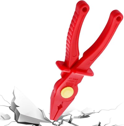 Geïsoleerde Tang - Veilig Gereedschap - Elektrisch Onderhoud - 1000 V Weerstand - 19.5 cm - Rood