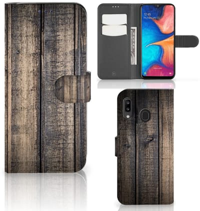 Samsung Galaxy A30 Book Style Case Steigerhout