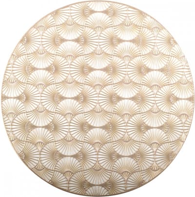 RONDE GOUDEN PLACEMAT GINKO 2 stuks