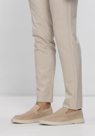 MACE Liam-01 Instappers - Heren - Beige - Maat 43
