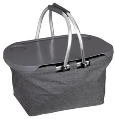 HI Picknickmand met hengsel - 43 x 28 x 24 cm - opvouwbaar - met dienblad