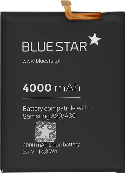 Blue Star, Batterij Geschikt voor Galaxy A30 / A30s / A50 4000mAh Li-Ion, Zwart