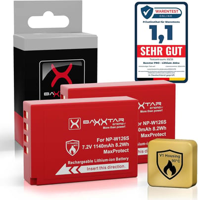 Camera Accu - Reserve Batterij - Fotografie - NTC Sensor Beveiliging - 1140mAh Capaciteit