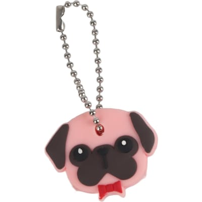 Chien Super Funky avec Nœud Papillon Rouge Touches de Clavier Identificateurs de Clés Cache-Clés gray