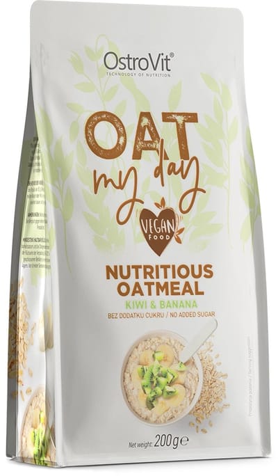 Eiwit Oats - Instant Oat Flakes - Havermout - kiwi-banana - 200 g - Oat My Day - OstroVit
