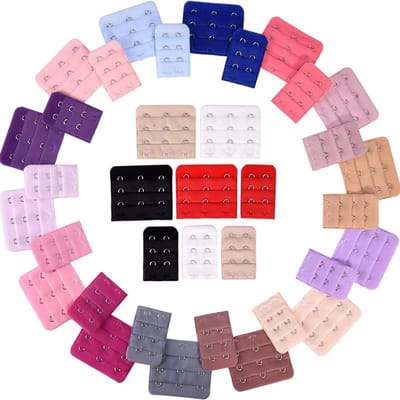 BH verlengstuk 2 haaks/3haaks - 36 Stuks - 18 Kleuren Verlengstukken - BH Verlenger - Bra Extender - BH clip - BH Verlenger - BH accessoires - Geschikt voor iedere BH