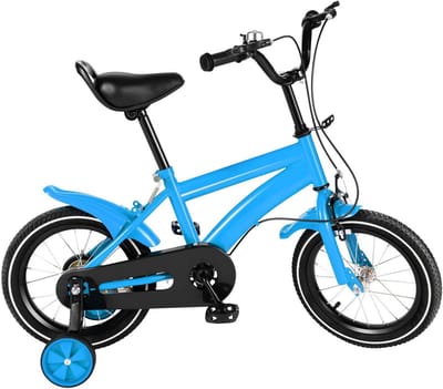 Kinderfiets 14 inch Geel met Zijwieltjes voor Kinderen vanaf 3 Jaar