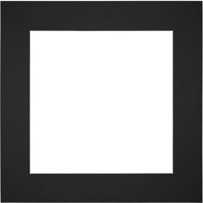 Passe-Partout Fotomaat 15x15 cm - Lijstmaat 30x30 cm - Zwart - Museumkarton - Fotolijst niet inbegrepen