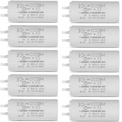 Condensator - Startcondensator Motor - Rolluiken Repareren - Snelle Aansluiting - 35 µF - Zwart