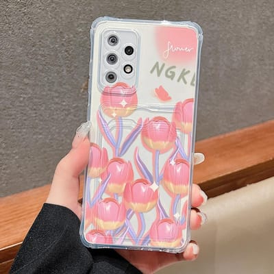 Kaarthouder Hoesje Voor Samsung A16 A55 5G A54 A15 A35 A52 A53 A73 A34 A33 A14 A13 A12 A32 A72 A25 A24 A22 A51 A50 A71 Zachte Hoesjes For SamsungA54 5G