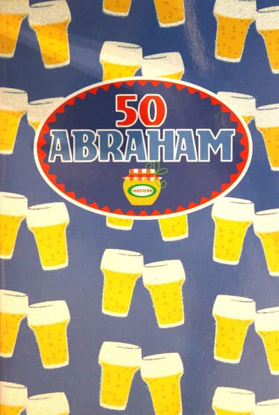 Luxe Wenskaart Abraham 50 Jaar - Art of Cards - 53030 - 11.5x17cm - Gratis Verzonden