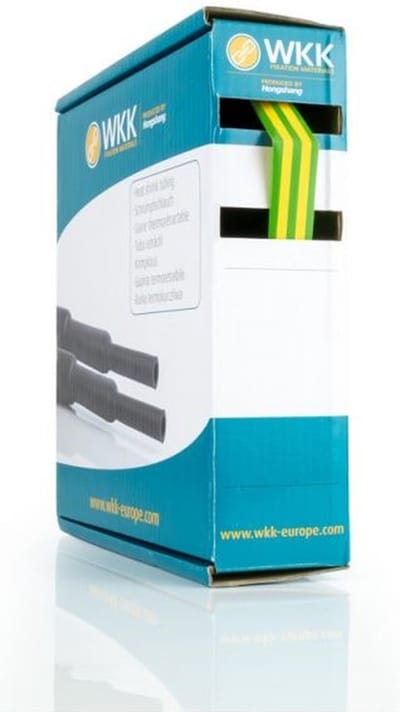 WKK krimpkous dunwandig Ø3.2/1.6mm (2:1) 10 meter groen/geel (21814421015)