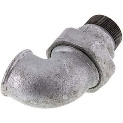 90° L-Koppeling Aansluiting 1 1/2'' Buitendraad R X Binnendraad Rp Gietijzer Conische Afdichting 25bar