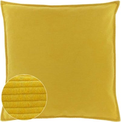 D- Unique Living | Kussen Janna 60x60cm bamboo yellow | Kussen woonkamer of slaapkamer