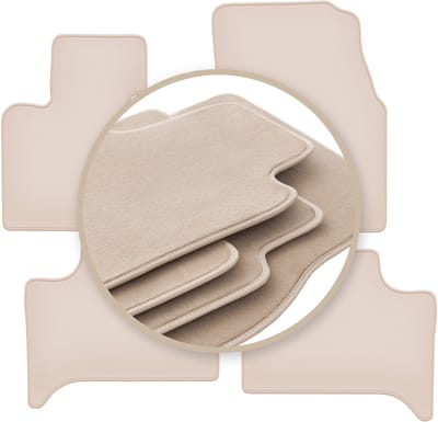 PREMIUM beige vloermatten voor: BMW X5 E53 2WD 1999-2006