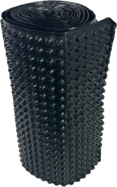 Noppenbaan rol - Beschermfolie drainage - Muur isoleren - Hoge druksterkte - 05 x 20 m - Zwart