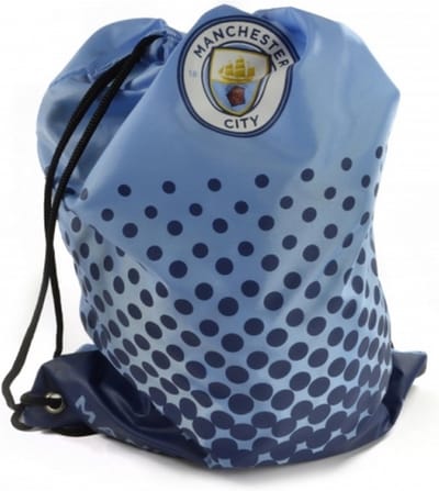 Gymtas met Fade Design voor Voetbalfans - Lichtblauw/Marine