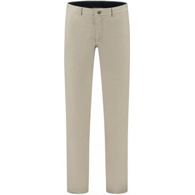 Com4 Broek Fine Pattern Modern Chino Collection Beige / male