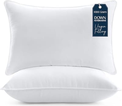 Set van 2 Zachte Bedkussens 50x70 cm - Pluizig en Ondersteunend