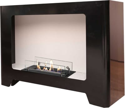 Xaralyn Bio-ethanol haard - Monza - 2,5 KW Watt verwarming - haardombouw inclusief inbouwhaard - met opbergruimte - echte vlammen