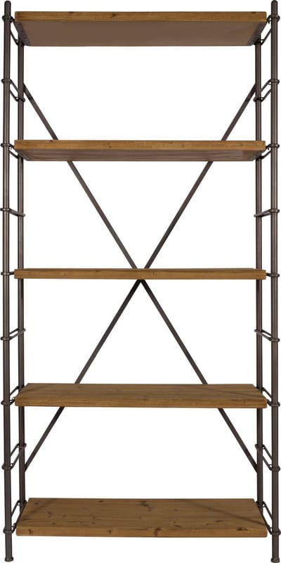 Dutchbone Iron Opbergkast/ Stellingkast Hout/ Metaal Bruin